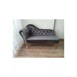 Aldagelsin Dekoratif Bihter Koltuk Josefin Puf 120 Cm Gold Ayak Antrasit Gri 120 X 45