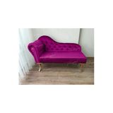 Aldagelsin Dekoratif Bihter Koltuk Josefin Puf 120 Cm Gold Ayak Mor 120 X 45
