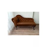 Aldagelsin Dekoratif Bihter Koltuk Josefin Puf 120 Cm Siyah Ayak Kahve 120 X 50