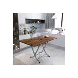 Aldagelsin Dekoratif Katlanır Masa Mutfak Masası (70*120) Ceviz 70 X 120
