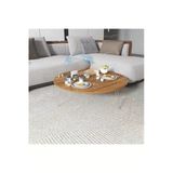 Aldagelsin Klasik Yuvarlak Katlanabilir Ayaklı Hamur Açma Yer Sofrası Ceviz 100 X 100