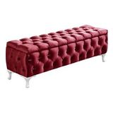 aldagelsin Lüks Sandıklı Chester Puf Bench Ayakucu Koltuk 120 cm