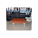 Aldagelsin Lüks Yarım Sandıklı Kapitoneli Dekoratif Puf Bench 120Cm Turuncu
