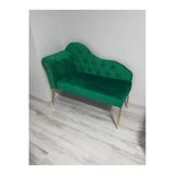 Aldagelsin Metalda Josefin Bench Koltuk Berjer Gold Seri 130 Cm Yeşil