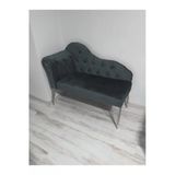 Aldagelsin Metalda Josefin Bench Koltuk Berjer Gümüş Seri 130 Cm Antrasit Gri