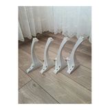 Aldagelsin Mobilya Koltuk Sehpa Komidin Puf Bench Lükens Ayak 28 Cm 4 Adet Beyaz
