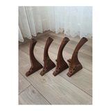Aldagelsin Mobilya Koltuk Sehpa Komidin Puf Bench Lükens Ayak 28 Cm 4 Adet Ceviz