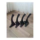 Aldagelsin Mobilya Koltuk Sehpa Komidin Puf Bench Lükens Ayak 28 Cm 4 Adet Siyah