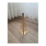 Aldagelsin Mobilya Koltuk Sehpa Komidin Puf Bench Metal Telli Ayak 32 Cm 2 Adet Gold