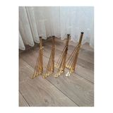 Aldagelsin Mobilya Koltuk Sehpa Komidin Puf Bench Metal Telli Ayak 32 Cm 4 Adet