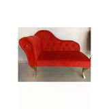 Aldagelsin Modern Köşe Koltuğu Alda Josefin Puf Bench 130 Cm Kırmızı 120 X 50