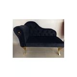 Aldagelsin Modern Köşe Koltuğu Alda Josefin Puf Bench 130 Cm Siyah 120 X 50