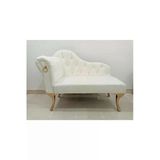 Aldagelsin Modern Köşe Koltuğu Alda Josefin Puf Bench Beyaz 105 X 45
