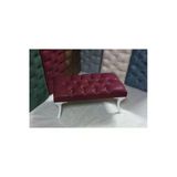 Aldagelsin Nubuk Deri Ayakucu Puf Bench Bordo