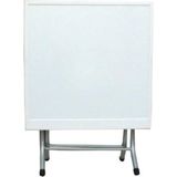 AldaGelsin Plastik Katlanabilir Çalışma Ve Yemek Masası (60*60) - Y: 60 cm D: 60 cm G: 60 cm - Ahşap - Mavi Epoksi