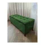 Aldagelsin Sandıklı Puf 120 Cm Cevizayak Yeşil 120 X 45