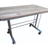 aldagelsin Tekerlekli Şık Orta Sehpa Ceviz 60 x 100