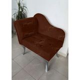 Aldagelsin Tekli Köşe Koltuğu Josefin Bench Gümüş Ayak - Kahve