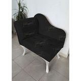 Aldagelsin Tekli Köşe Koltuğu Josefin Bench Siyah Ayak - Beyaz