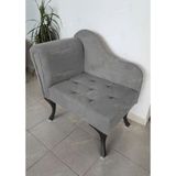 Aldagelsin Tekli Köşe Koltuğu Josefin Bench Siyah Ayak - Gri