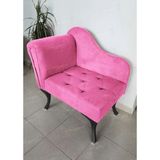 Aldagelsin Tekli Köşe Koltuğu Josefin Bench Siyah Ayak - Pembe