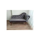 Aldagelsin Ters Kol Dekoratif Bihter Koltuk Josefin Puf 110 Cm Ceviz Ayak Antrasit 110 X 50