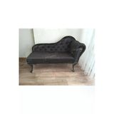 Aldagelsin Ters Kol Dekoratif Bihter Koltuk Josefin Puf 110 Cm Siyah Ayak Siyah 110 X 50