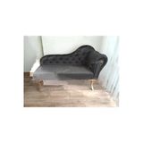 Aldagelsin Ters Kol Dekoratif Bihter Koltuk Josefin Puf 120 Cm Gold Ayak Siyah 120 X 45