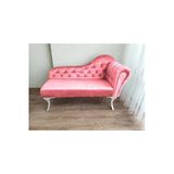 Aldagelsin Ters Kol Dekoratif Bihter Koltuk Josefin Puf 130 Cm Beyaz Ayak Pembe 50 X 130