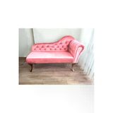 Aldagelsin Ters Kol Dekoratif Bihter Koltuk Josefin Puf 130 Cm Ceviz Ayak Pembe 50 X 130