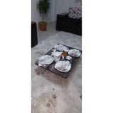 AldaGelsin Yeni Model Dikdörtgen Yer Sofrası 60 x 110 cm - Siyah