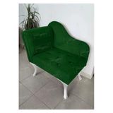 Aldagelsin Yeni Model Tekli Köşe Koltuğu Josefin Bench Beyaz Ayak Yeşil 75 X 45
