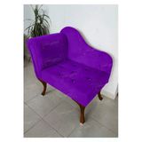 Aldagelsin Yeni Model Tekli Köşe Koltuğu Josefin Bench Ceviz Ayak Eflatun 75 X 45