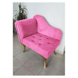Aldagelsin Yeni Model Tekli Köşe Koltuğu Josefin Bench Gold Ayak Pembe 75 X 45