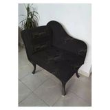 Aldagelsin Yeni Model Tekli Köşe Koltuğu Josefin Bench Siyah Ayak Siyah 75 X 45