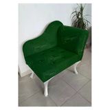 Aldagelsin Yeni Model Ters Kol Tekli Köşe Koltuğu Josefin Bench Beyaz Ayak Yeşil 75 X 45