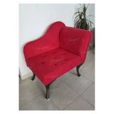 Aldagelsin Yeni Model Ters Kol Tekli Köşe Koltuğu Josefin Bench Siyah Ayak Kırmızı 75 X 45