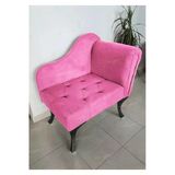 Aldagelsin Yeni Model Ters Kol Tekli Köşe Koltuğu Josefin Bench Siyah Ayak Pembe 75 X 45