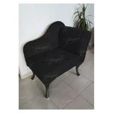 Aldagelsin Yeni Model Ters Kol Tekli Köşe Koltuğu Josefin Bench Siyah Ayak Siyah 75 X 45