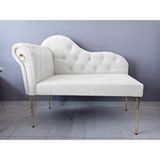 AldaGelsin Yeni Nesil Metal Gold Ayak Alda Josefin 110 cm - Beyaz
