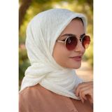 ALDAIYR ADET - JAKARLI CAZ EŞARP 120 x120 PAMUK