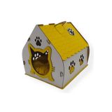 Aldebaran Reklam Ahşap Yetişkin Kedi Evi Hobbit Model Mindersiz
