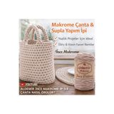 aldemir Ince Pamuk Makrome Çanta Şapka Yazlık Elbise Yapmak Için Bej Cotton No:035 Bej 300m 250gr