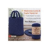 aldemir Ince Pamuk Makrome Çanta Şapka Yazlık Elbise Yapmak Için Cotton Makrome No:030 Lacivert 300m 250gr