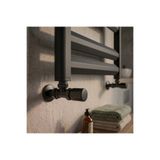 ALDERA 1/2" KOSE RADYATOR VANASI PEX-B SİYAH