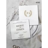 Aldialiyor 4049 Ekolife Düğün Ve Nişan Davetiyesi 100 Adet