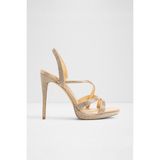 Aldo Brinnley Sandalet Yüksek Topuklu Sandalet Abiye Sandalet - Sarı - Gold