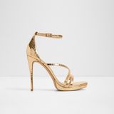Aldo Odella Sandalet Yüksek Topuklu Sandalet - Sarı - Gold