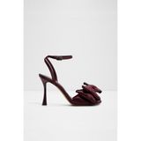 Aldo Tinsel Sandalet Yüksek Topuklu Sandalet Abiye Sandalet - Kırmızı - Bordo