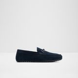 ALDO Wılbart Lacivert Mokasen Ayakkabı Erkek Düz Deri Süet Slip-On Lastik Tabanlı